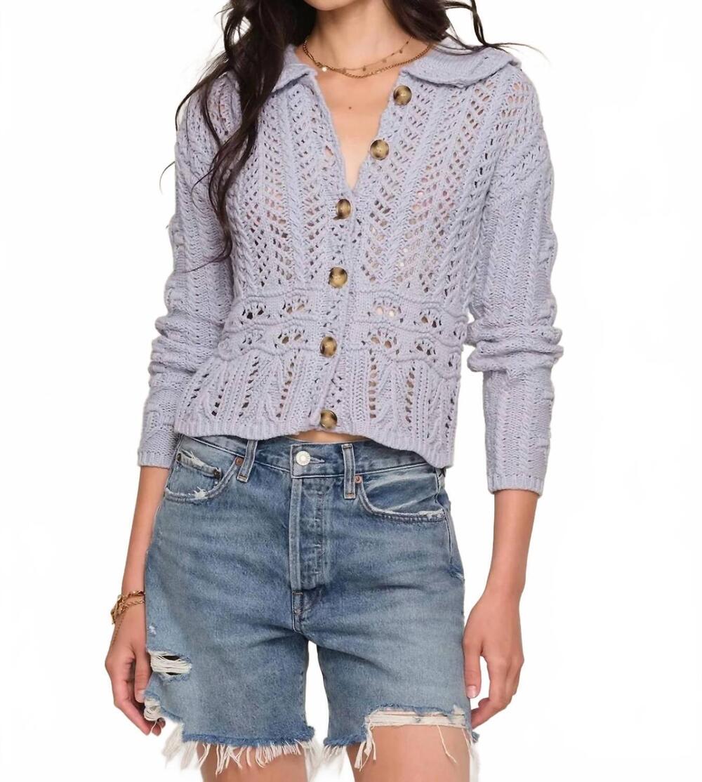NEW HEARTLOOM irine open stitch cardigan in dusty